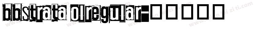 bbstrata olregular字体转换